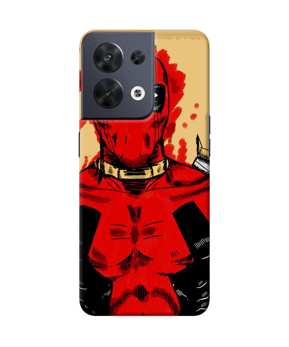 Blooded deadpool Oppo Reno8 Back Cover