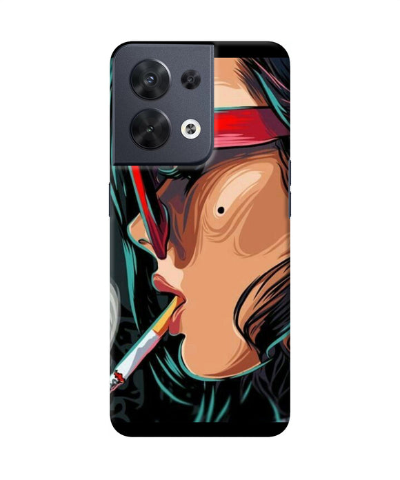 Smoking girl Oppo Reno8 Back Cover
