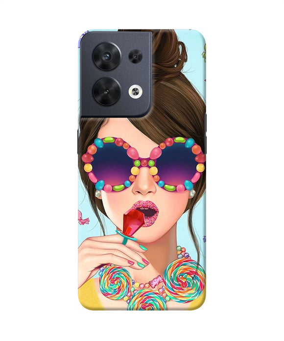 Fashion girl Oppo Reno8 Back Cover