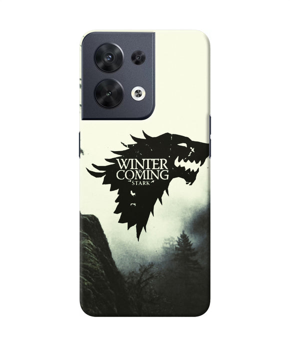 Winter coming stark Oppo Reno8 Back Cover