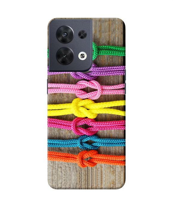 Colorful shoelace Oppo Reno8 Back Cover