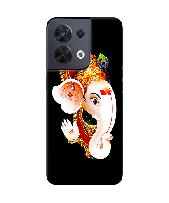 Lord ganesh face Oppo Reno8 Back Cover