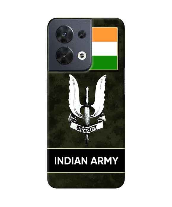 Indian flag balidan logo Oppo Reno8 Back Cover