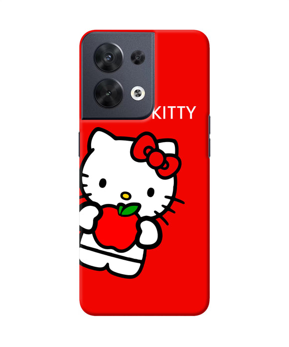 Hello kitty red Oppo Reno8 Back Cover