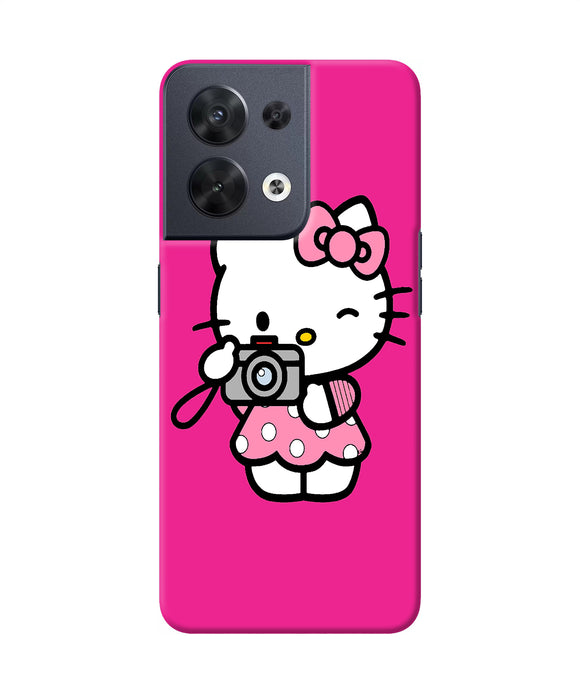 Hello kitty cam pink Oppo Reno8 Back Cover