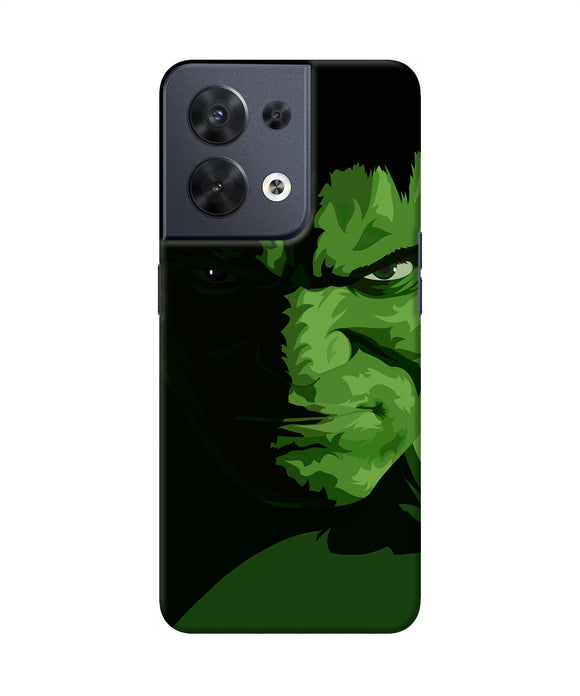 Hulk green painting Oppo Reno8 Back Cover