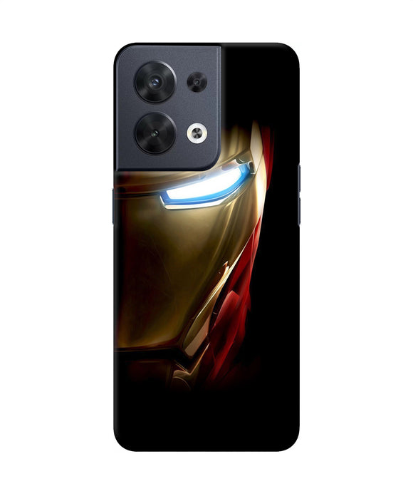 Ironman half face Oppo Reno8 Back Cover
