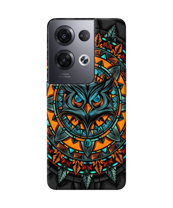 Angry Owl Art Oppo Reno8 Pro Back Cover