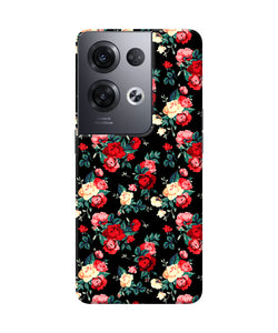 Rose Pattern Oppo Reno8 Pro Back Cover