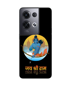 Black Jay Shree Ram Oppo Reno8 Pro Back Cover