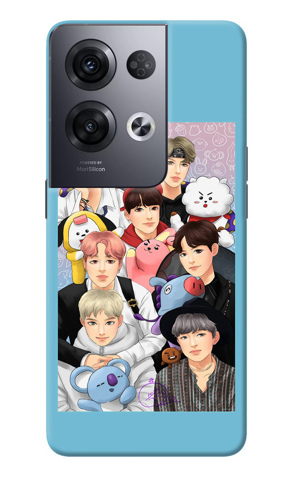 BTS with animals Oppo Reno8 Pro Back Cover