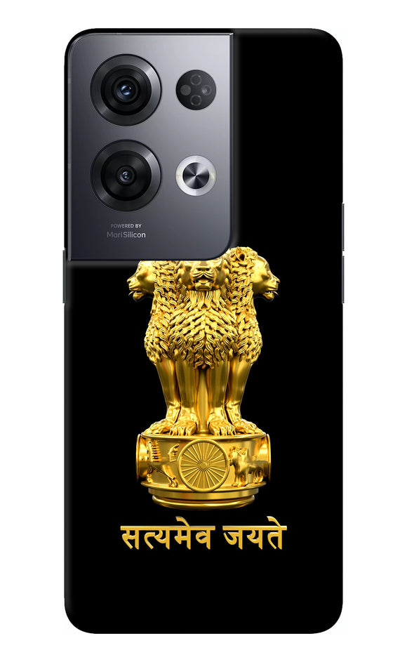 Satyamev Jayate Golden Oppo Reno8 Pro Back Cover