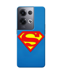 Superman Blue Oppo Reno8 Pro Real 4D Back Cover