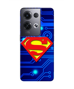 Superman Abstract Oppo Reno8 Pro Real 4D Back Cover