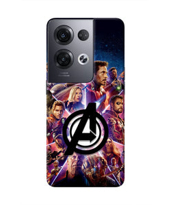 Avengers Superheroes Oppo Reno8 Pro Real 4D Back Cover