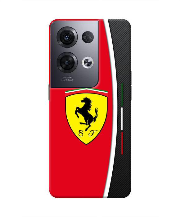 Ferrari Abstract Oppo Reno8 Pro Real 4D Back Cover