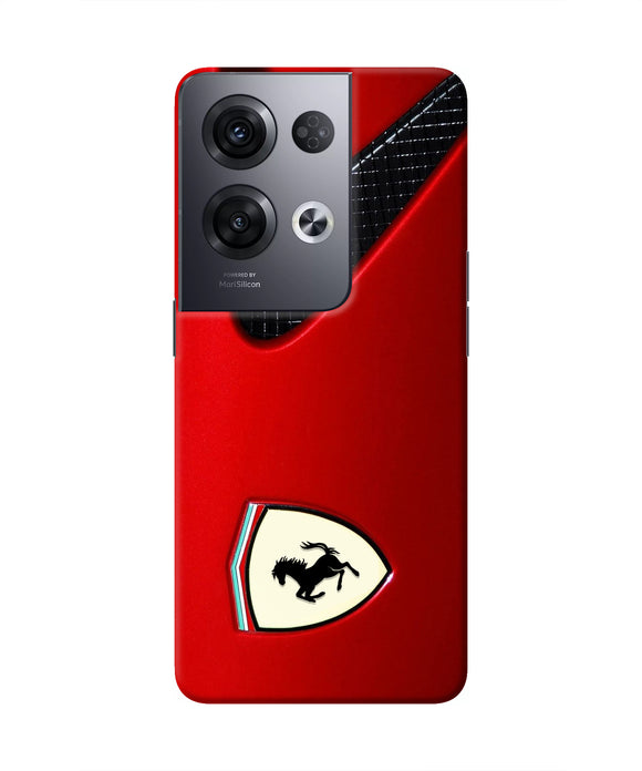 Ferrari Hood Oppo Reno8 Pro Real 4D Back Cover