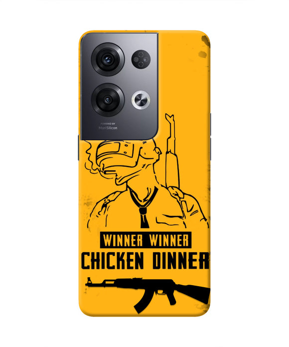 PUBG Chicken Dinner Oppo Reno8 Pro Real 4D Back Cover