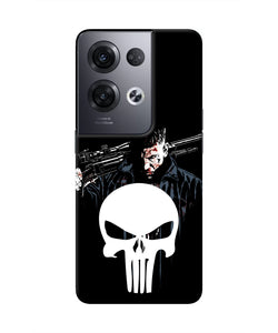 Punisher Character Oppo Reno8 Pro Real 4D Back Cover