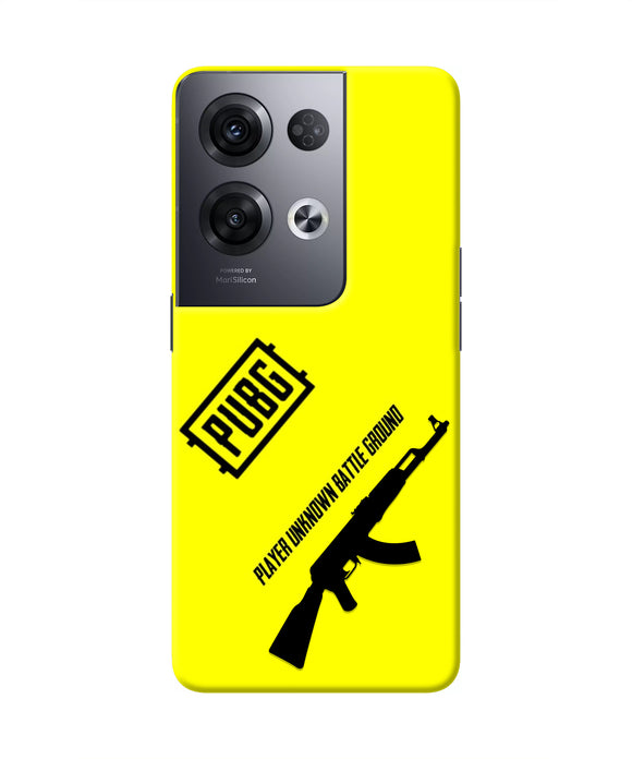 PUBG AKM Gun Oppo Reno8 Pro Real 4D Back Cover