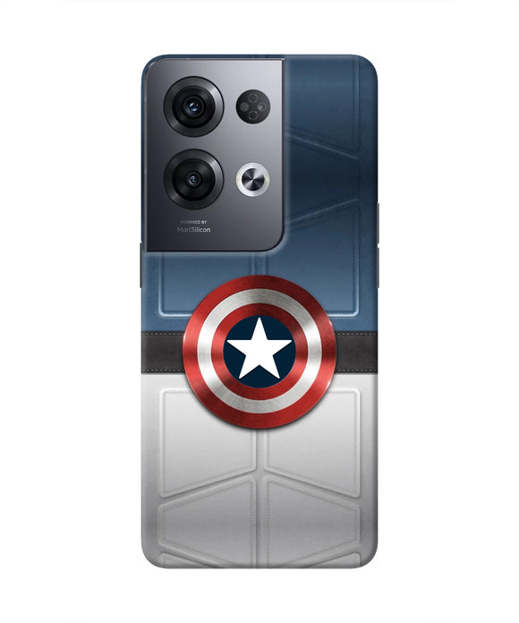 Captain America Suit Oppo Reno8 Pro Real 4D Back Cover