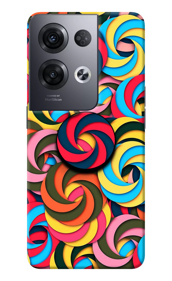 Spiral Pattern Oppo Reno8 Pro Pop Case