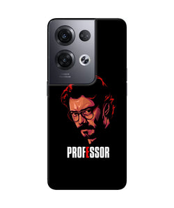 Money Heist Professor Sketch Oppo Reno8 Pro Back Cover