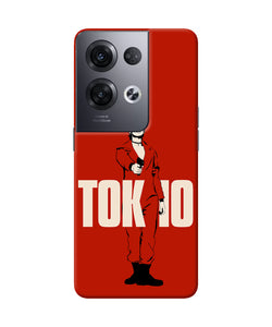 Money Heist Tokyo With Gun Oppo Reno8 Pro Back Cover