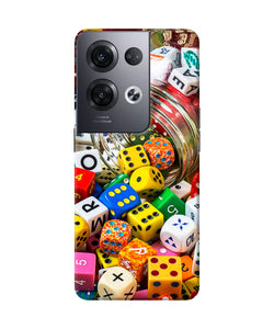 Colorful Dice Oppo Reno8 Pro Back Cover