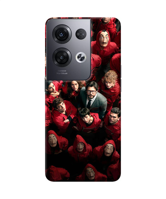 Money Heist Professor with Hostages Oppo Reno8 Pro Back Cover