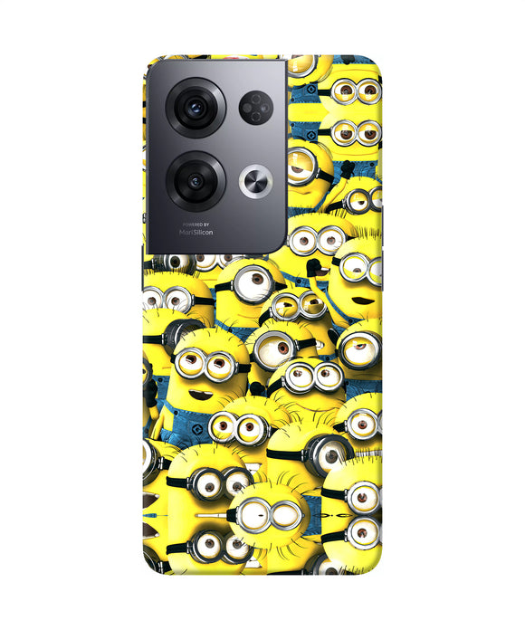 Minions mini crowd Oppo Reno8 Pro Back Cover