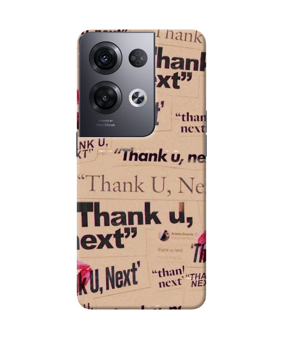 Thank you next Oppo Reno8 Pro Back Cover