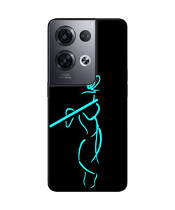 Lord krishna sketch Oppo Reno8 Pro Back Cover