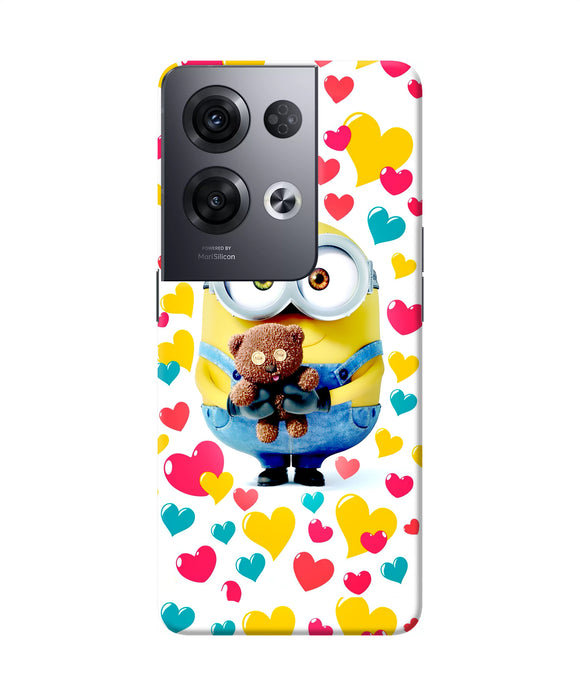 Minion teddy hearts Oppo Reno8 Pro Back Cover