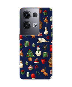 Canvas christmas print Oppo Reno8 Pro Back Cover