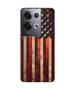 Vintage US flag Oppo Reno8 Pro Back Cover