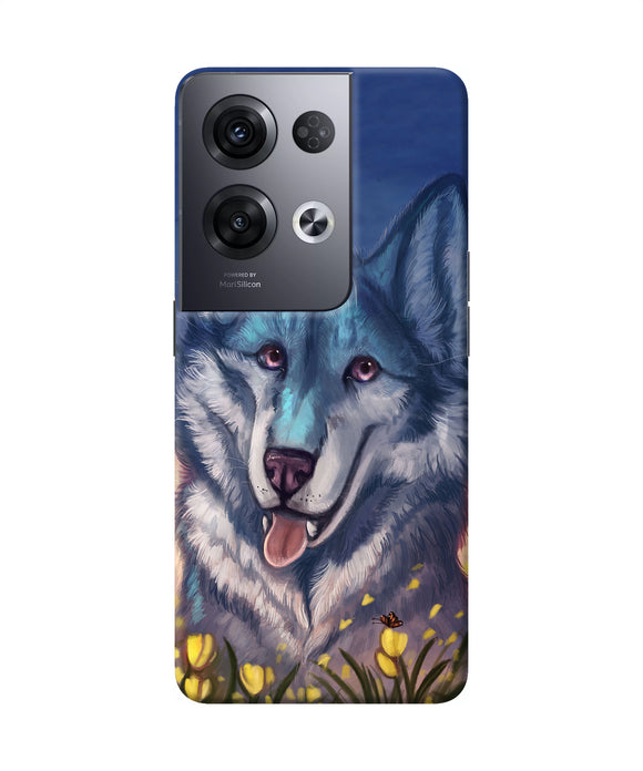 Cute wolf Oppo Reno8 Pro Back Cover