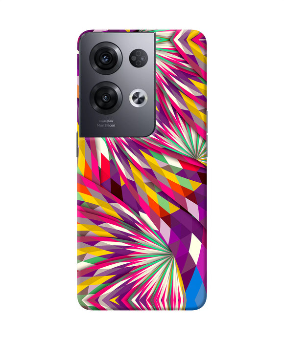 Abstract colorful print Oppo Reno8 Pro Back Cover