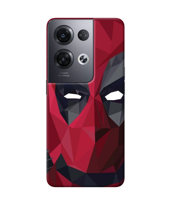 Abstract deadpool mask Oppo Reno8 Pro Back Cover