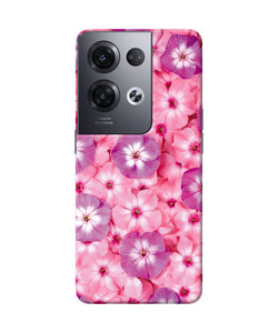 Natural pink flower Oppo Reno8 Pro Back Cover