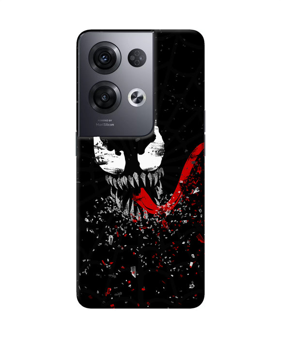 Venom black poster Oppo Reno8 Pro Back Cover