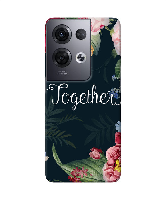 Together flower Oppo Reno8 Pro Back Cover