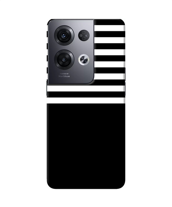 Black and white print Oppo Reno8 Pro Back Cover