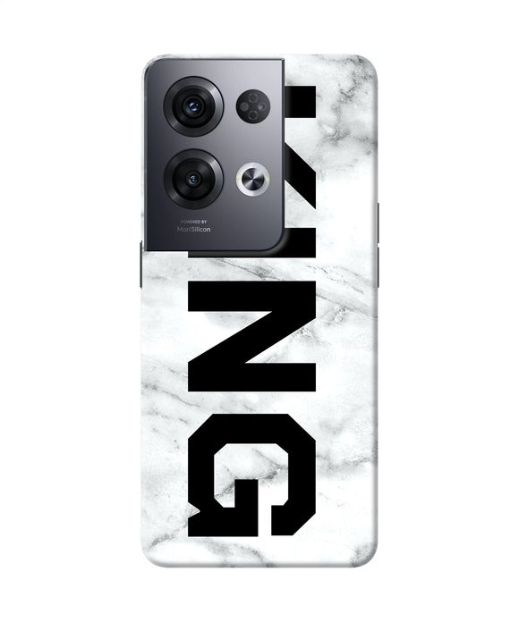 King marble text Oppo Reno8 Pro Back Cover