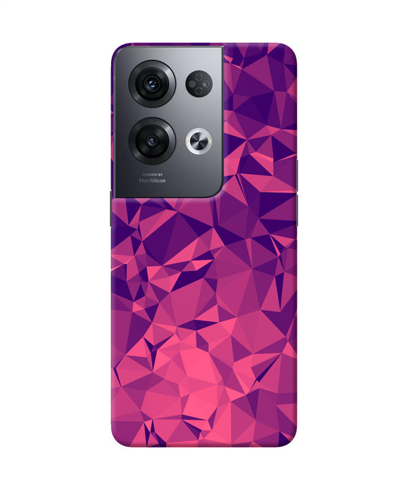 Abstract red blue shine Oppo Reno8 Pro Back Cover