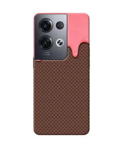 Waffle cream biscuit Oppo Reno8 Pro Back Cover