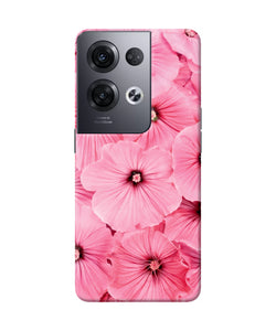 Pink flowers Oppo Reno8 Pro Back Cover