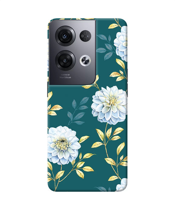 Flower canvas Oppo Reno8 Pro Back Cover