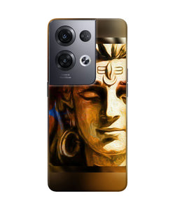 Shiva painting Oppo Reno8 Pro Back Cover