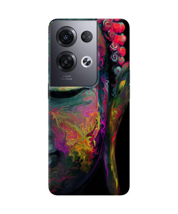 Buddha face painting Oppo Reno8 Pro Back Cover